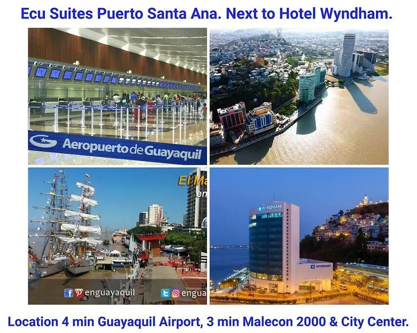 Ecusuites Puerto Santa Ana - River Junto A Hotel Wyndham Guayaquil Ecuador